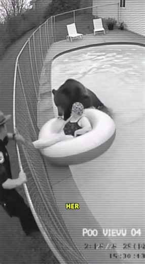 Police Rescue Grandma Stuck on Pool Floatie