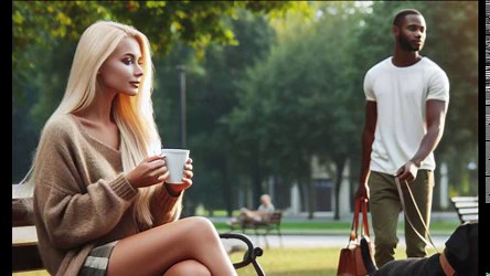 Cheating White Woman Meets Black Man at the Park Audio Story BBC