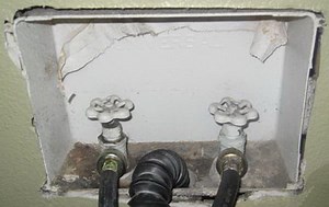 How To Fix A Leaking Washing Machine On/Off Water Valve Behind Washer