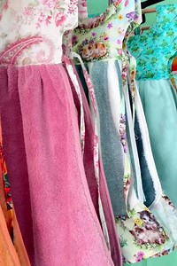 Dress Style Hanging Towel: Calico Cotton Kitchen Decor - Etsy