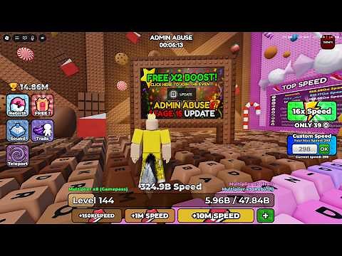 After Event Admin 1 Speed Keyboard candy and chocolate #asmrkeyboard #roblox