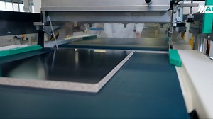 Industrial application of varnishes with a curtain coating machine │ ADLER coatings