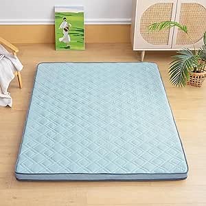 Japanese Futon Mattress, Twin Sky Blue