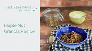 Easy Vegan Breakfast Granola Recipe |Bed & Breakfast Academy
