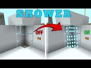 Easiest working shower | how to make working shower in minecraft
