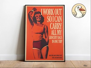 Retro Gym Poster Retro Female Bodybuilder Print Home Gym Art Print Download Gym Motivation Poster Sports Office Art Black Woman Workout - Etsy