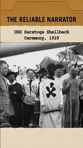 USS Saratoga Shellback Ceremony, 1929 | #history #navy