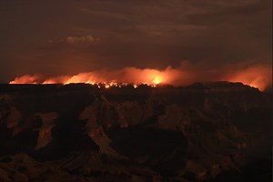 Grand Canyon fire that was left to burn swells 50% after destroying historic lodge