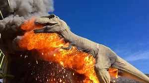 16K views · 102 reactions | A giant T-Rex model was destroyed in an...