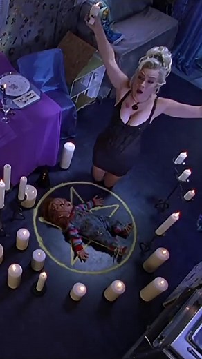 Voodoo for Dummies. #BrideOfChucky #JenniferTilly #BradDourif #TiffanyValentine #Chucky #Incantation #Summon #Summoning #HorrorMovie #TikTokHalloween #UniversalPictures #UniPics #Universal #Film #Films #FilmTok #Movie #Movies #MovieTok #MovieRecommendations