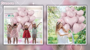 Pink Heart Balloons, 20 Inch Light Baby Pink Heart Shape Foil Mylar Balloons 10 Pcs Dusty Pink Boho Helium Balloon for Girls Women Birthday Party Bridal Baby Shower Engagement Supplies
