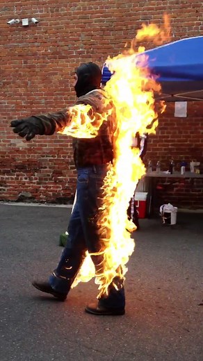 First fire burn #stunts