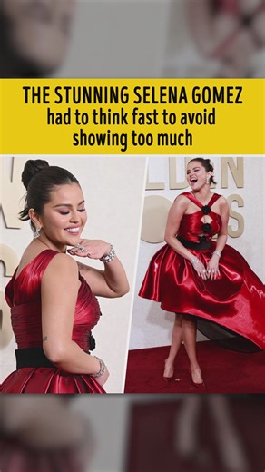 The stunning Selena Gomez had to think fast to avoid showing too much | You're Gorgeous