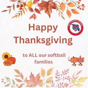 Happy Thanksgiving from USA Softball of Florida. | USA Softball Florida