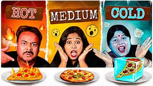 33K views · 1.2K reactions | Extreme HOT vs COLD vs MEDIUM Food Challenge | Hot vs Cold Competition | Indian Eating Show | Facebook