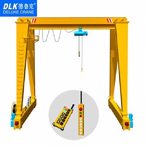[Hot Item] 1-5t Flexible Space Saving Mobile Mini Gantry Crane Electric Hoist Gantry Crane