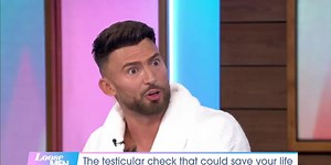 Jake Quickenden gets his balls checked live on Loose Men special