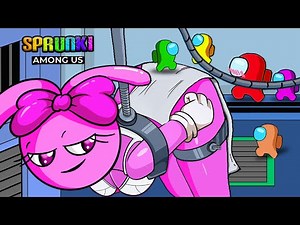 Among Us escapes Sprunki PINKI Robot FOR 24 HOURS | Among Us Animation