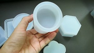 4 Pcs Resin Box Molds Silicone, Jewelry Box Molds with Heart Shape Silicone Resin Mold, Hexagon Storage Box Mold and Square Epoxy Molds for Making Resin Molds, UV Resin Casting Mold Crafts DIY