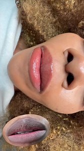 Look at this Dark Lip Brightening Transformation #geishainkpermanentmakeup | Geisha Ink Permanent Make Up