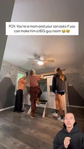 8.8K views · 4K reactions | Une maman et ses filles transforment la chambre du fils / frère avec un résultat incroyable ! #travaux #diy #construction #maison #react | Romain Gautier | Facebook
