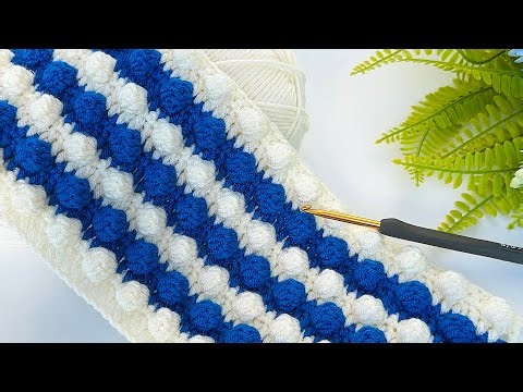 easy and beautiful popcorn blanket pattern crochet