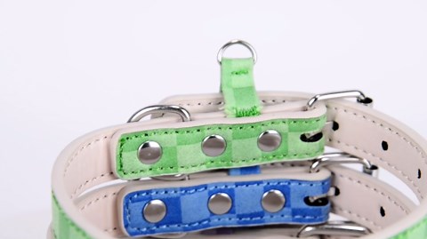 Dog Collar for Small Medium Large Dogs, Plaid Girl, Chihuahua Adjustable Pet Puppy Collars(XX-Small)