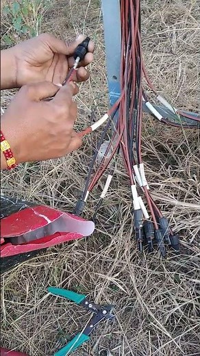 MC4 connector connection