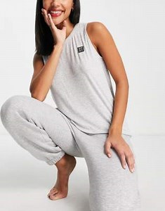 DKNY Sleepwear tank in grey heather  | ASOS