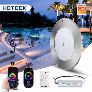 [Hot Item] Patent 3mm Resin Filled LED Pool Lamp DC12V RGB Smart APP WiFi Music Controlled Kit 316ss Underwater Swimming Pool Lighting