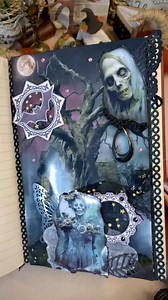 2.8K views | Another Halloween theme  #halloween #artjournaling #paper #halloweentheme #journaling #scrapbooking #diy #stickers | Lou Creations | Facebook