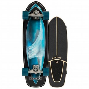 Carver Super Surfer CX Truck Surfskate Complete 9.875" x 32" Black