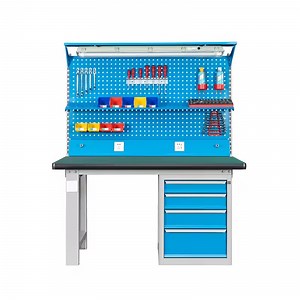 [Hot Item] Heavy Duty Metal Workbench with Drawers for Professionals
