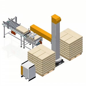 [Hot Item] Single Column Robotic Palletizer Compact Automatic Palletizing Machine for Bags and Cartons