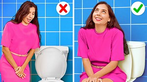 Girl toilet hacks: bathroom hacks and gadgets for girls | 5-Minute Crafts Like