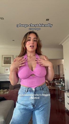 3 bigger bust friendly halter tops ✨ #eurosummeroutfits | halter top for saggy chests