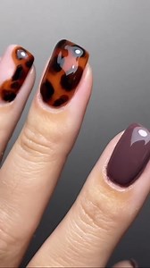 Tortoise shell nails by @nailed_byemily What a lovely tutorial video! #bluesky #2k23 #nailtrends #nails #gelpolish #BlueskyNailArt #NailItDaily #blueskynails #blueskyglobal #SpeakYourTruth #DareToBeYou | BlueskyProducts