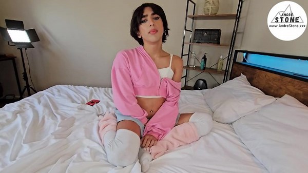 Step Bro Foxy Alex Caught Trying On Mom's Clothes & Will Do Anything To Keep It Secret