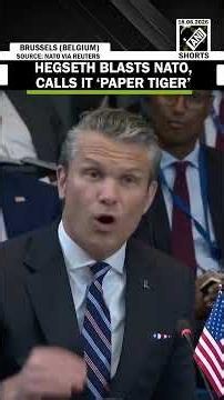 US War secy Pete Hegseth corners NATO allies, hurls ‘Paper Tiger’ remark at key summit