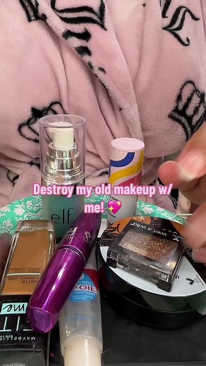 Destroying Expired Makeup ASMR | GlossyKaliya