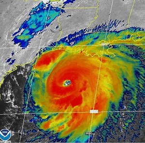 Just a beast. Went from a compact storm yesterday to a large destructive hurricane with rapid intensification. Winds 125mph now & still strengthening. ** CLICK on image if it doesn't loop for you. This is a satellite loop ** I have feared this would happen for days now. Time is running out to evacuate and make last preparations in Louisiana to far eastern Texas. For those planning to ride it out in its path, get out! | Chris Suchan Meteorologist