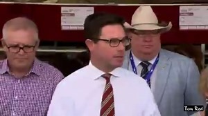 9.1K views · 345 reactions | Oh dear. A hot mike has captured the full extent of National Party big wig David Littleproud’s remarkable spray at Beef Week yesterday. [Sound up, NSFW] | PrimeChinister | Facebook