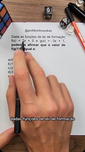 Exercício função composta #matematica #enem #funcao | Profdombrauskas