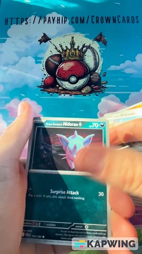 CAN WE GET THE SABRINA LUCK?!? https://payhip.com/CrownCards #pokemon #shorts #pikachu #destinedrivals #garchomp #sabrina #geovani #mewtwo | Crown Cards