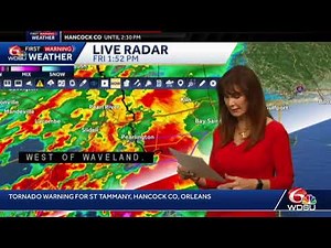 Tornado Warning issued for parts of the Northshore, Orleans Parish
