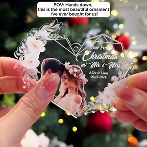 Engagement Gifts for Couples, Engagement Gift, Gifts for Newly Engaged Couples, Happy Engagement Gifts for Women, Bride, Friends, Engaged Gifts for Her, First Christmas Engaged Ornament