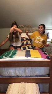 326K views · 137 reactions | Check out our dorm room with our awesome Beddy's bedding!  | Brooklyn and Bailey | Facebook