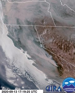 Smoke issues getting worse again due in large part to the increase in #CastleFire activity and #CreekFire contributing as well, smoke moving to the WNW #CAwx #FireWx | Rob Mayeda NBC Bay Area