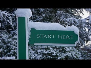 Butchart Gardens A Winter Landscape in 4k