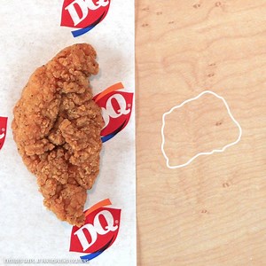 536K views · 2.1K reactions | How big are our chicken strips? Bigger than nuggets. The DQ Chicken Strip Basket with fries, toast and gravy for just $4.99.  white meat.  chicken.  not nuggets. #LOVEmyDQ | Dairy Queen | Facebook